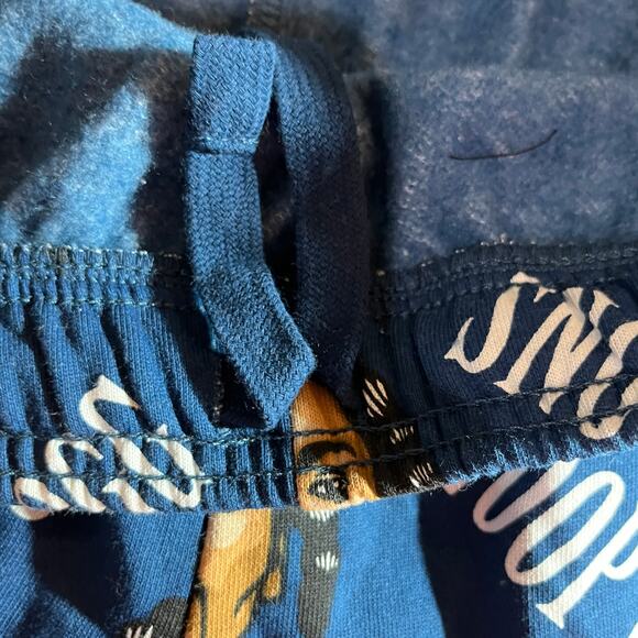 Cross Colours Snoop Dog Sweatshorts Mens Large Blue Drawstring Novelty Rap Y2K - Picture 4 of 11